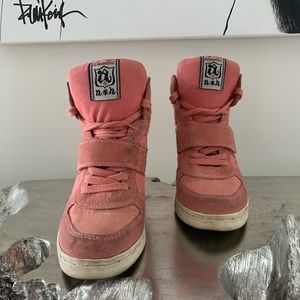 Ash Wedge Sneakers in Pink